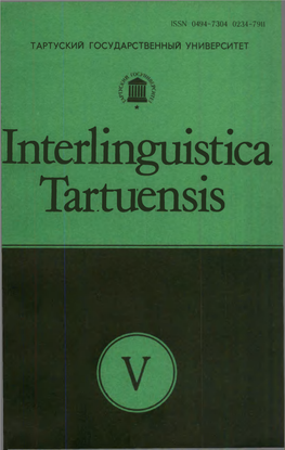 Biterlinguistica Tartuensis
