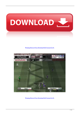 Winning Eleven 8 Free Download Full Version for Pc