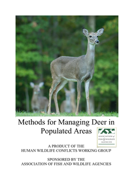 Methods for Managing Deer in Populated Areas
