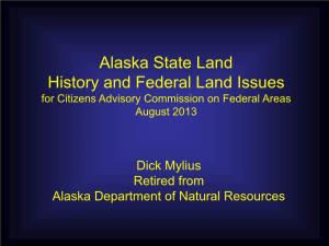 History of Alaska Land Ownership
