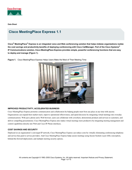 Cisco Meetingplace Express 1.1