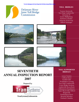 Seventieth Annual Inspection Report 2007