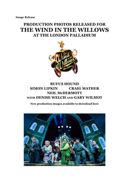 The Wind in the Willows at the London Palladium