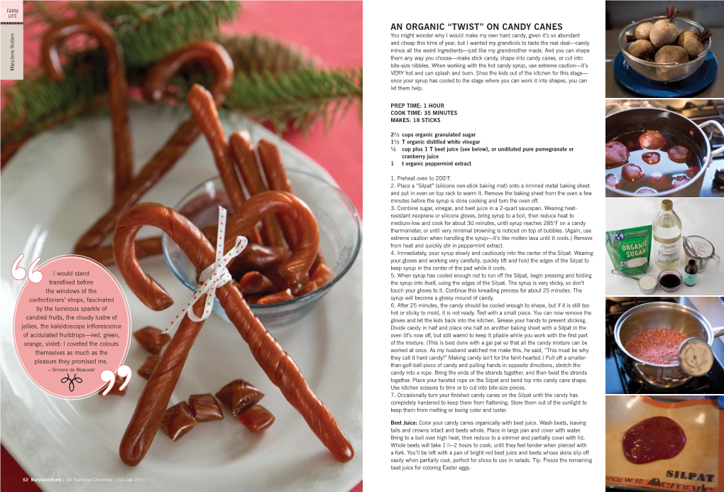An Organic “Twist” on Candy Canes