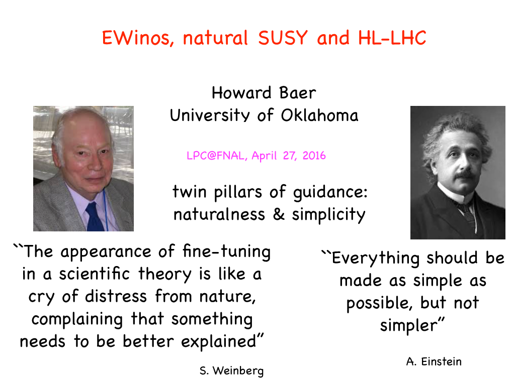 Ewinos, Natural SUSY and HL-LHC