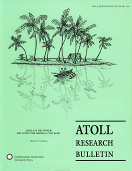 Atolls of the World: Revisiting the Original Checklist