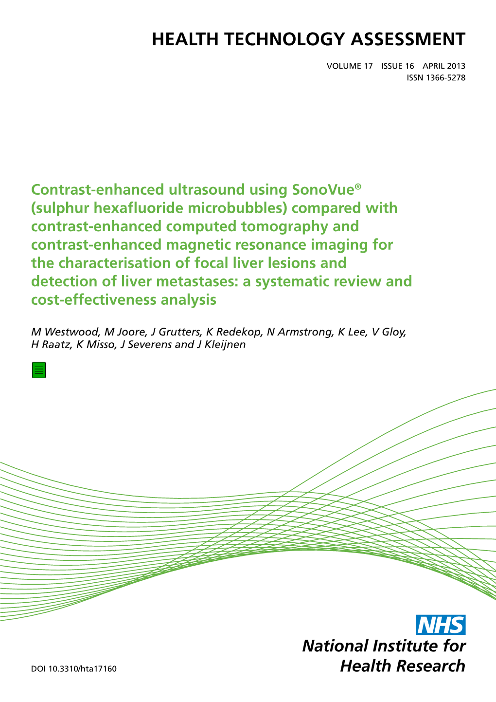 Contrast-Enhanced Ultrasound Using Sonovue