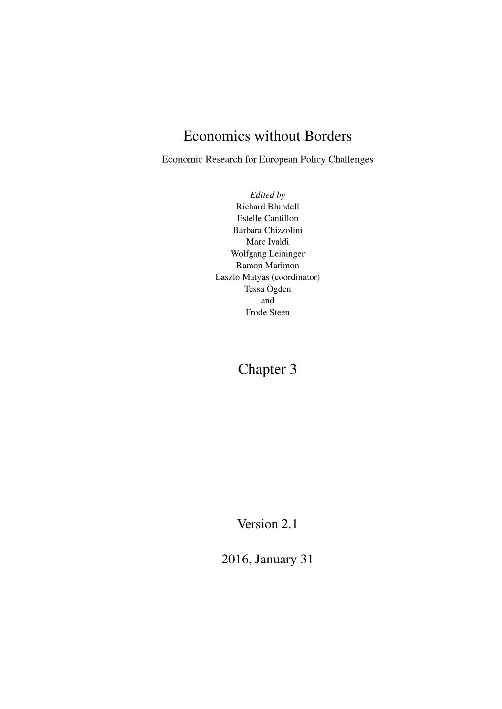 Economics Without Borders Chapter 3