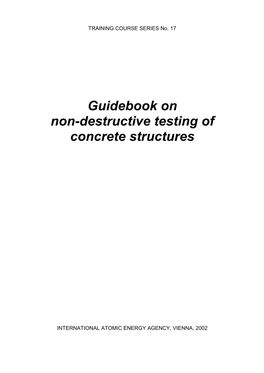 Guidebook on Non-Destructive Testing of Concrete Structures