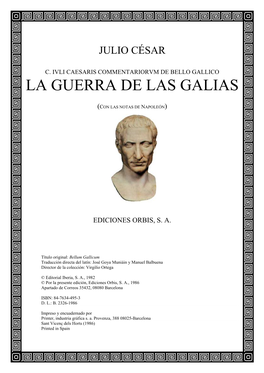 Julio César – La Guerra De Las Galias