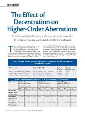 The Effect of Decentration on Higher-Order Aberrations