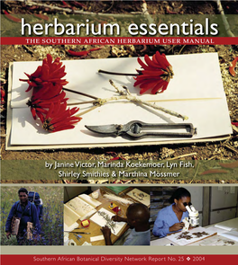 Herbarium Essentials 4(%�3/54(%2.�!&2)#!.�(%2"!2)5-�53%2�-!.5!