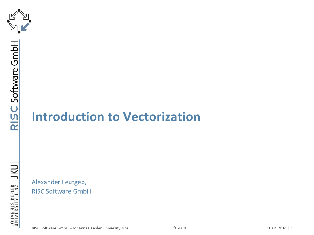 Introduction to Vectorization