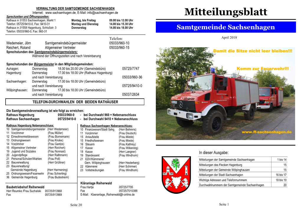 Mitteilungsblatt