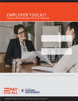 Employer Toolkit a Guide to Promoting Equal Pay in the Workplace