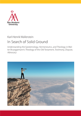 Karl-Henrik Wallerstein: in Search of Solid Ground