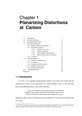 Chapter 1 Planarizing Distortions at Carbon