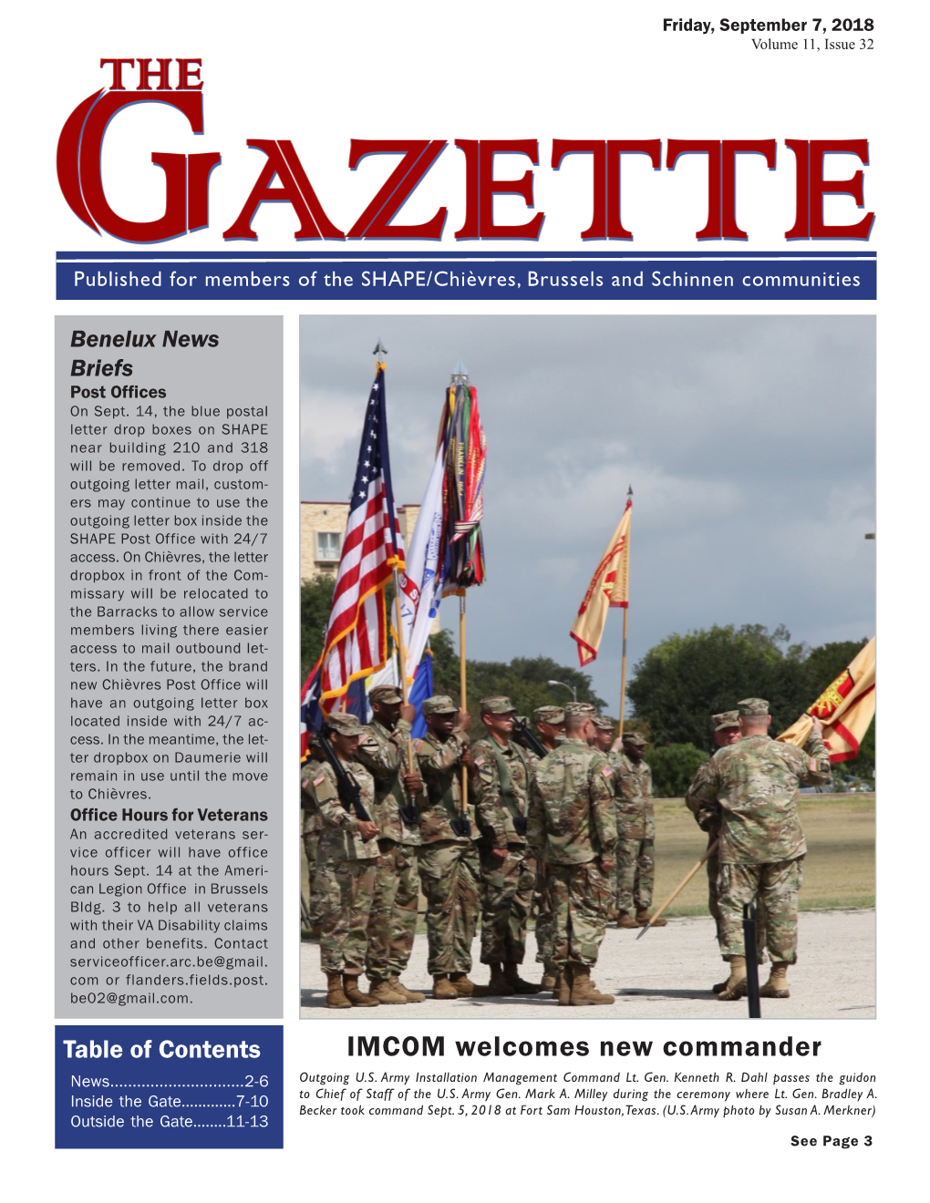 IMCOM Welcomes New Commander News