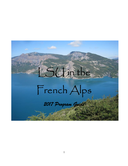 LSU in the French Alps 2017 Program Guide