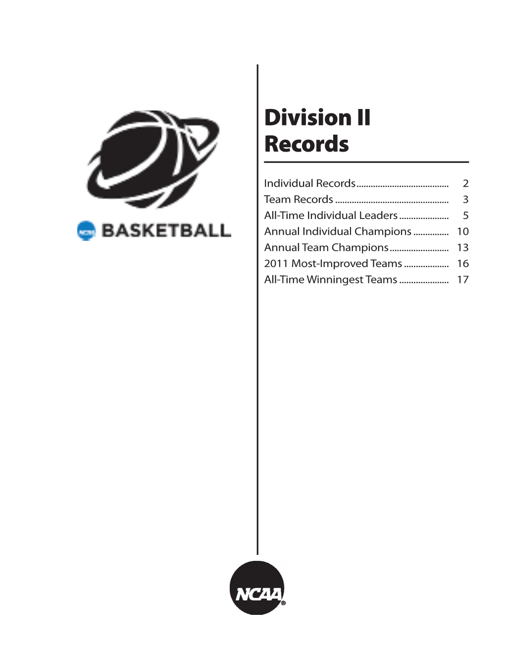 2012 Men's Basketball Records-Division II