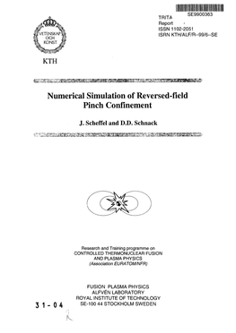 Numerical Simulation of Reversed-Field Pinch Confinement