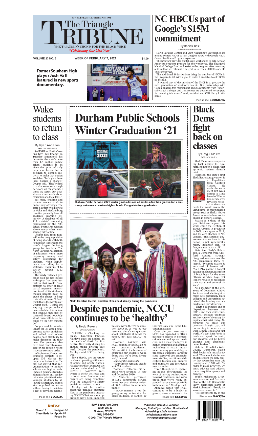 Durham Public Schools Winter Graduation