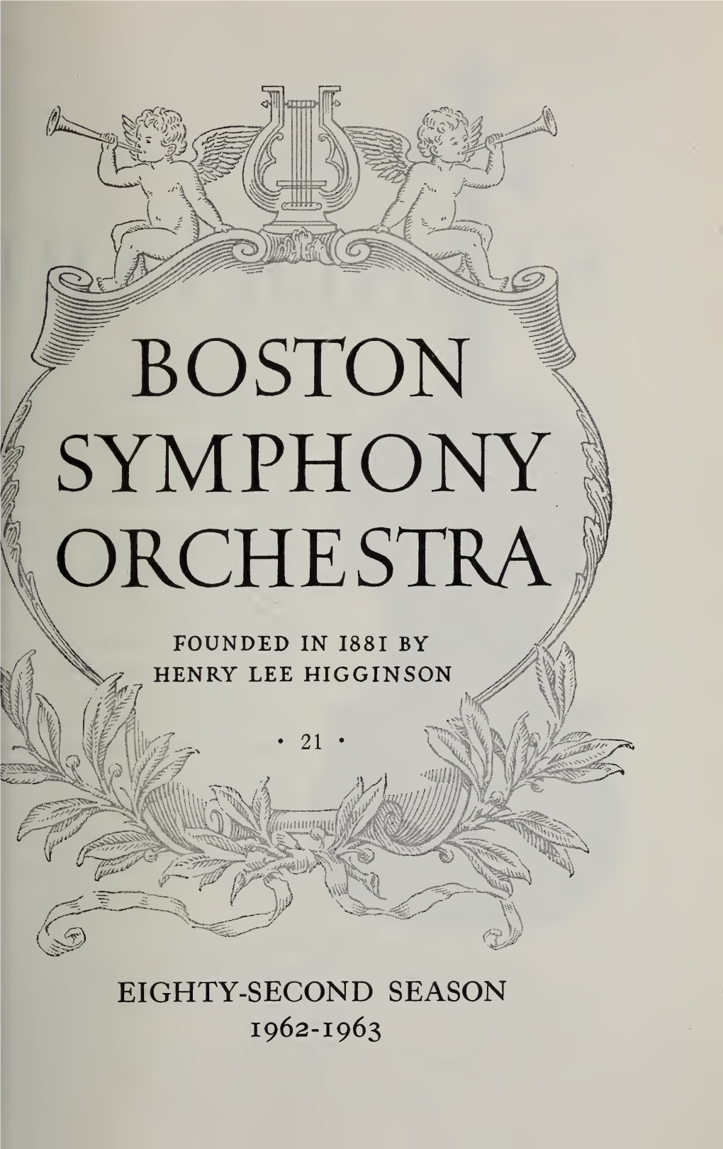 Boston Symphony Orchestra Concert Programs, Season