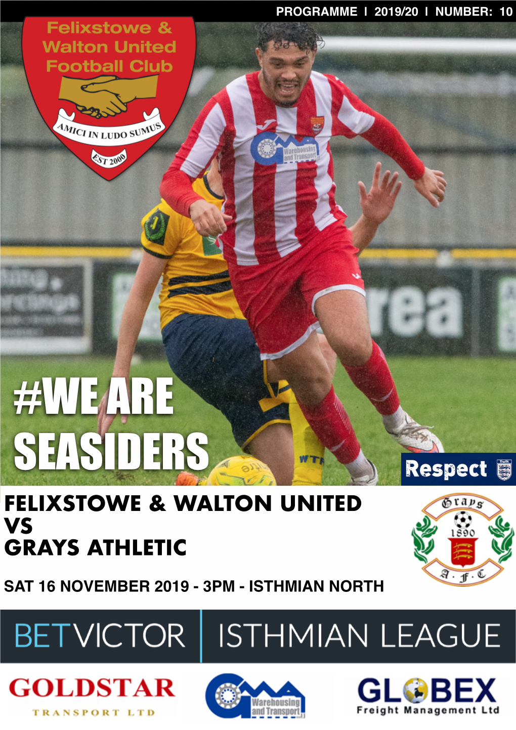 We Are Seasiders Felixstowe & Walton United Vs Grays Athletic