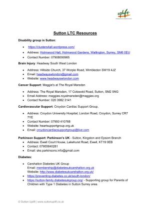 Sutton LTC Resources