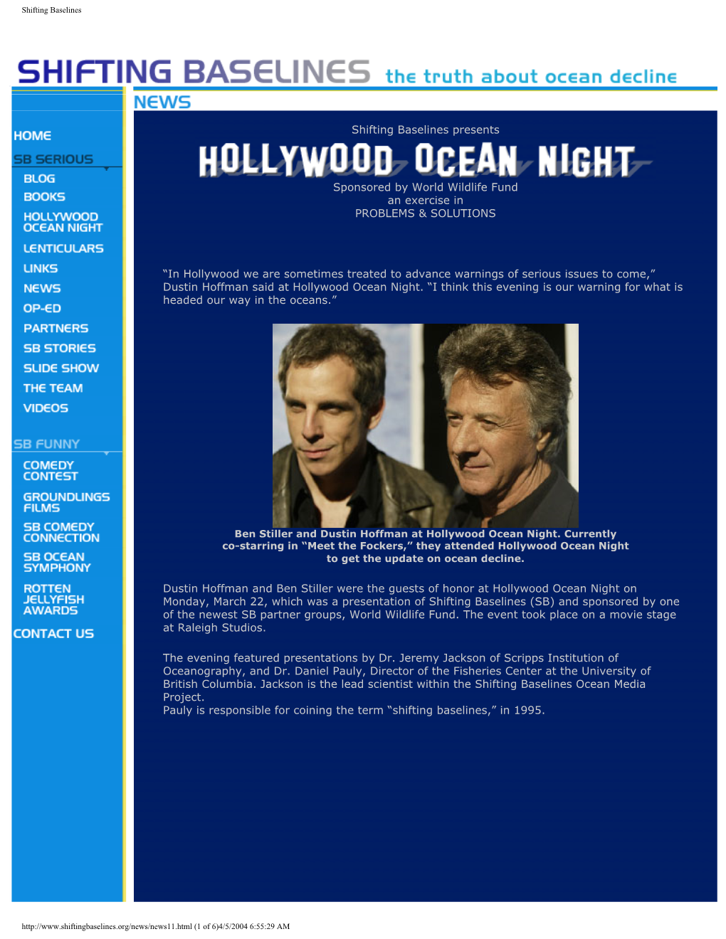 Hollywood Ocean Night