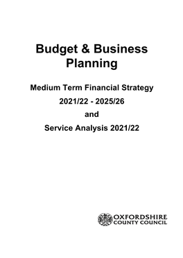 Budget & Business Planning