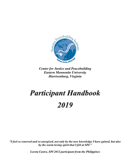 Participant Handbook 2019