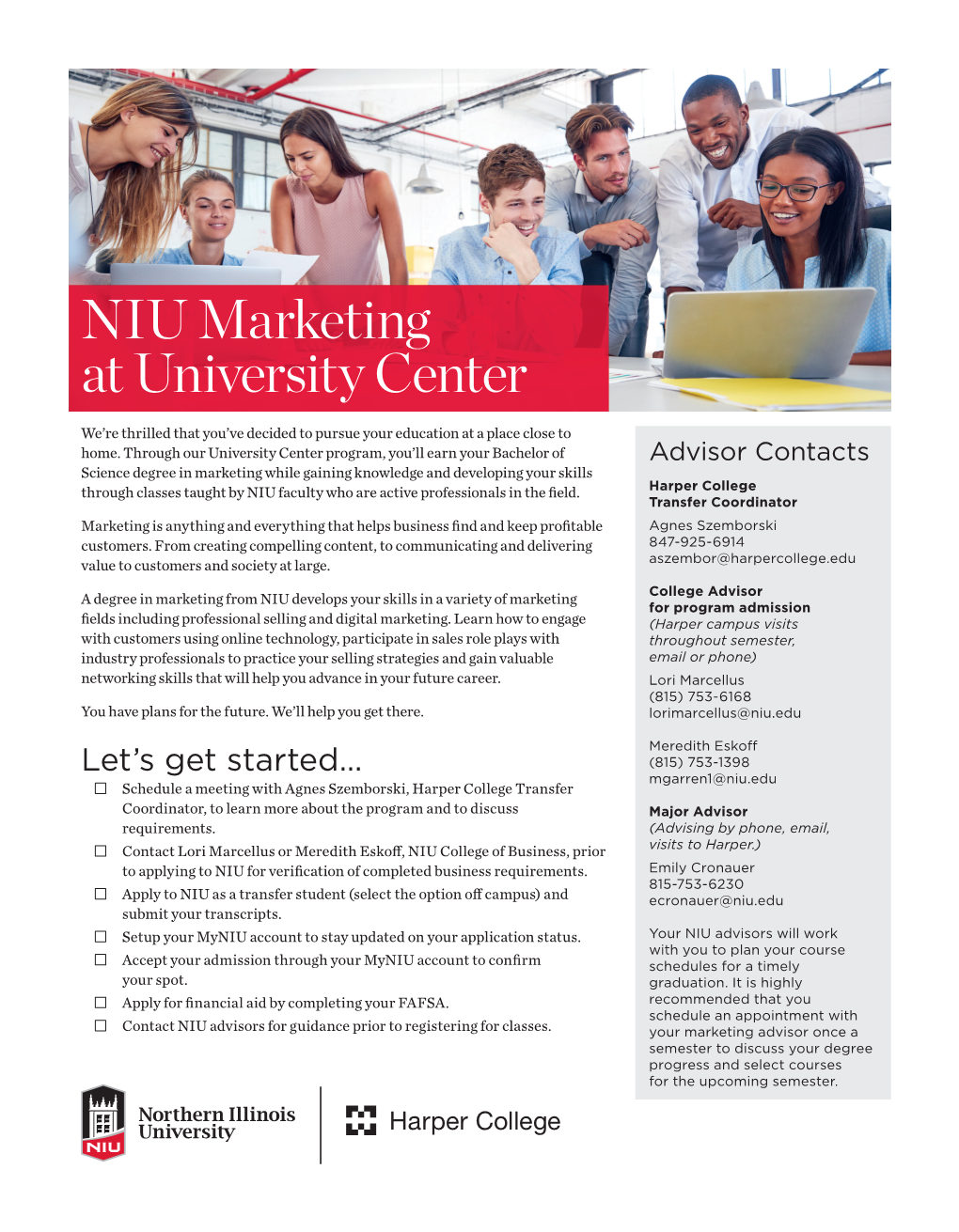 NIU Marketing at University Center