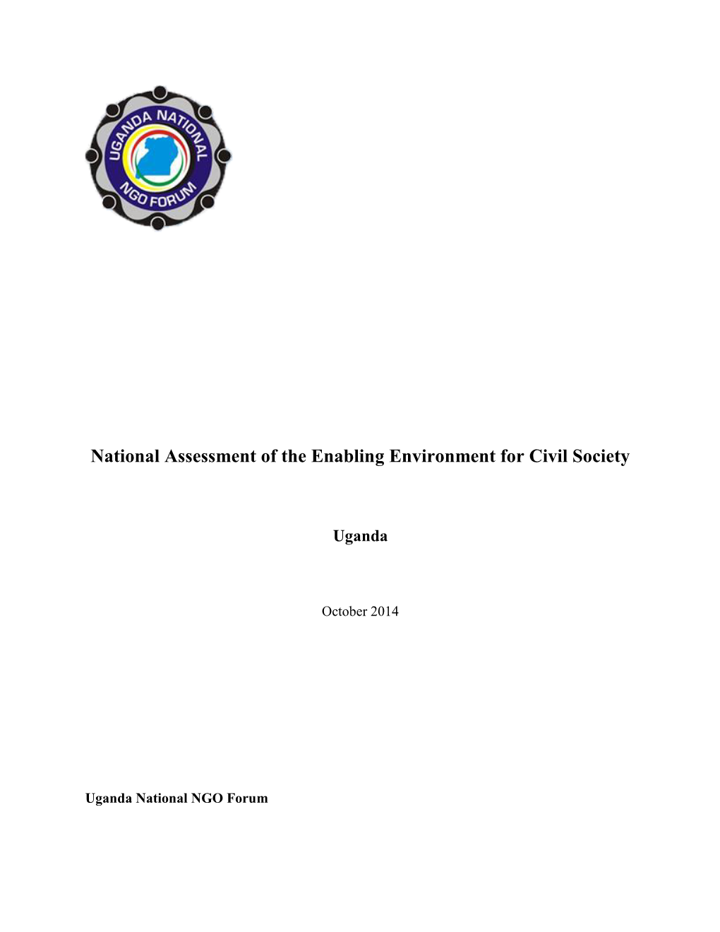 National Assessment of the Enabling Environment for Civil Society