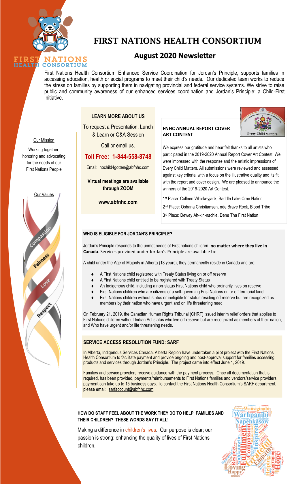 FIRST NATIONS HEALTH CONSORTIUM August 2020 Newsletter