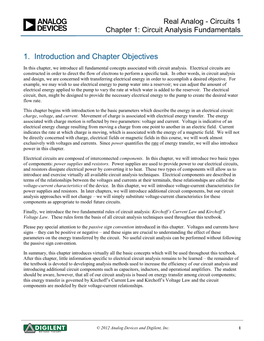 1. Introduction and Chapter Objectives