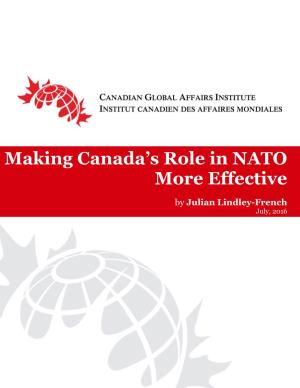 Making Canada's Role in NATO More Effective