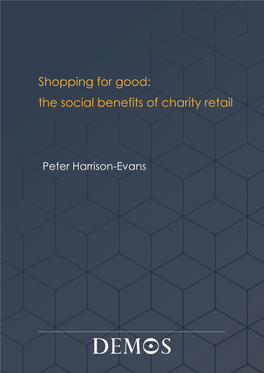 Shopping for Good: the Social Benefits of Charity Retail
