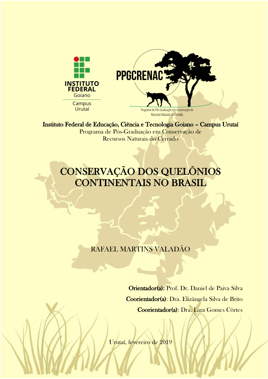 Conservação Dos Quelônios Continentais No Brasil