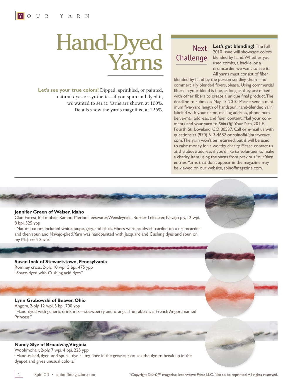 Hand-Dyed Yarns