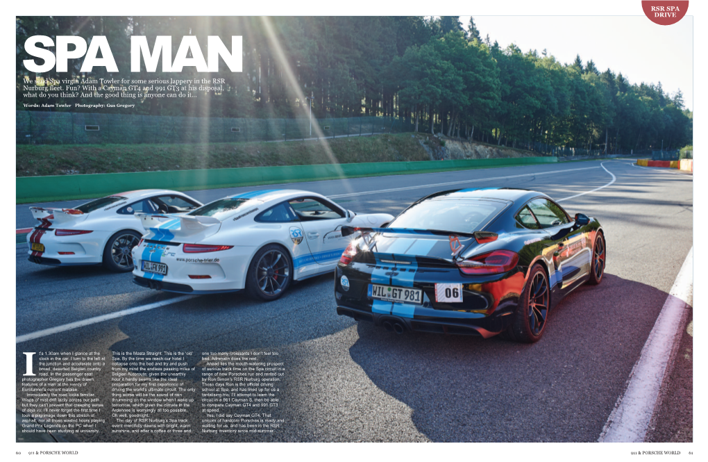 Rsrspa Porsche Article – Oct 2015