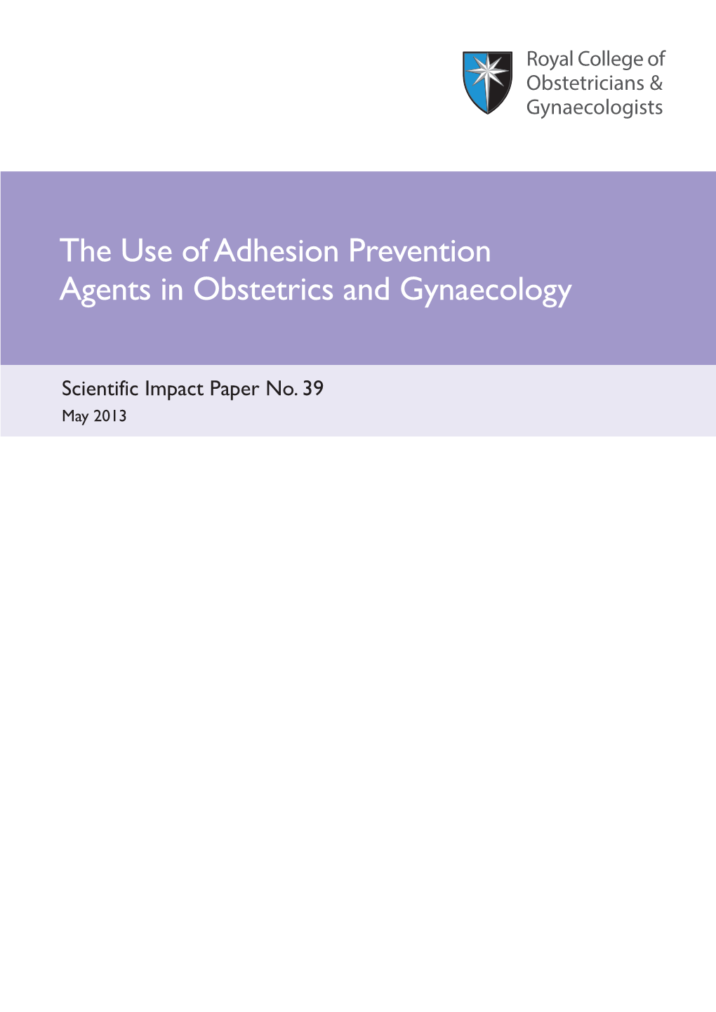 Adhesion Prevention Agents in Obstetrics and Gynaecology