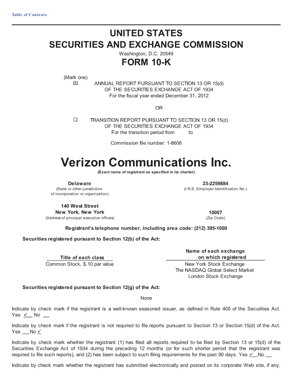 Verizon Communications Inc