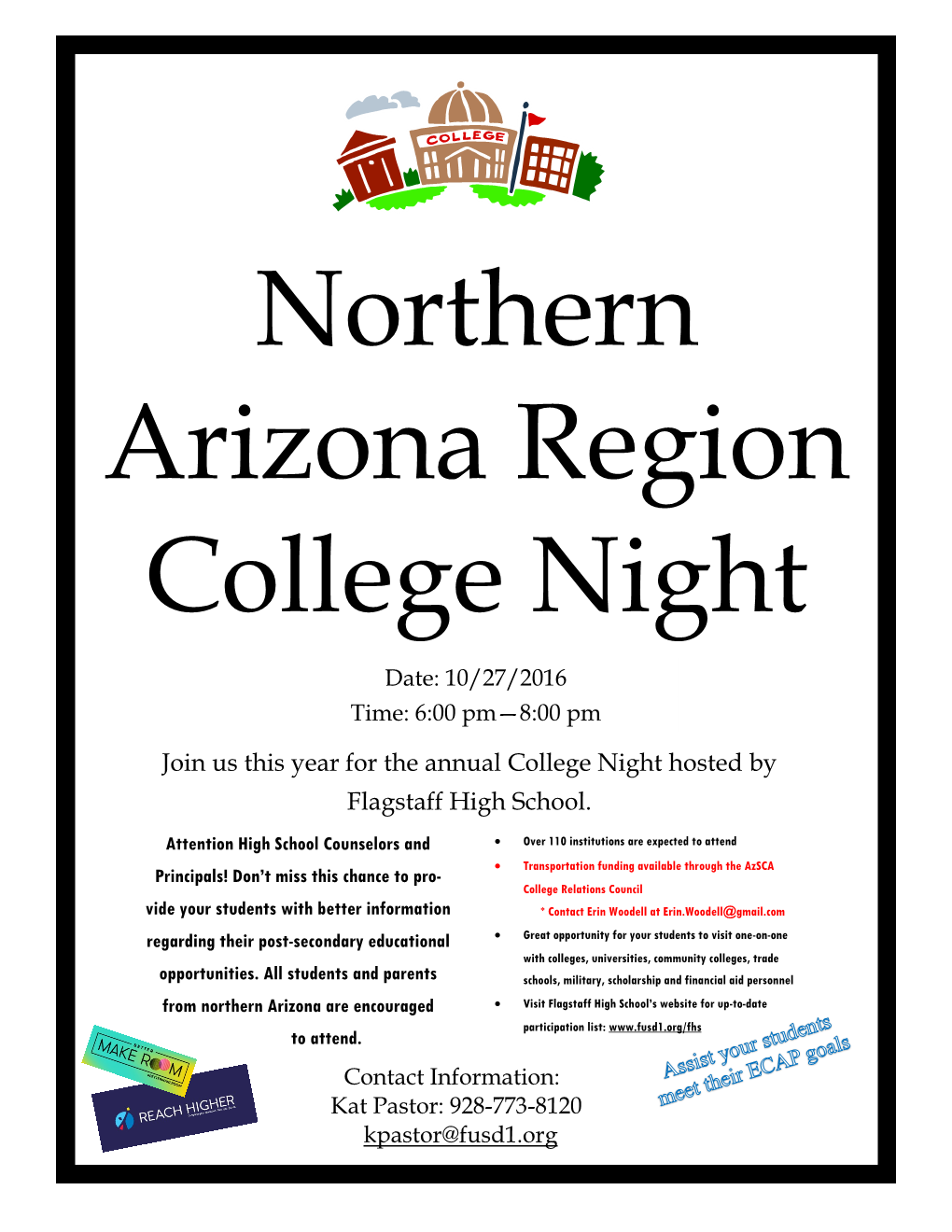 Join Us This Year for the Annual College Night Hosted by Flagstaff High School