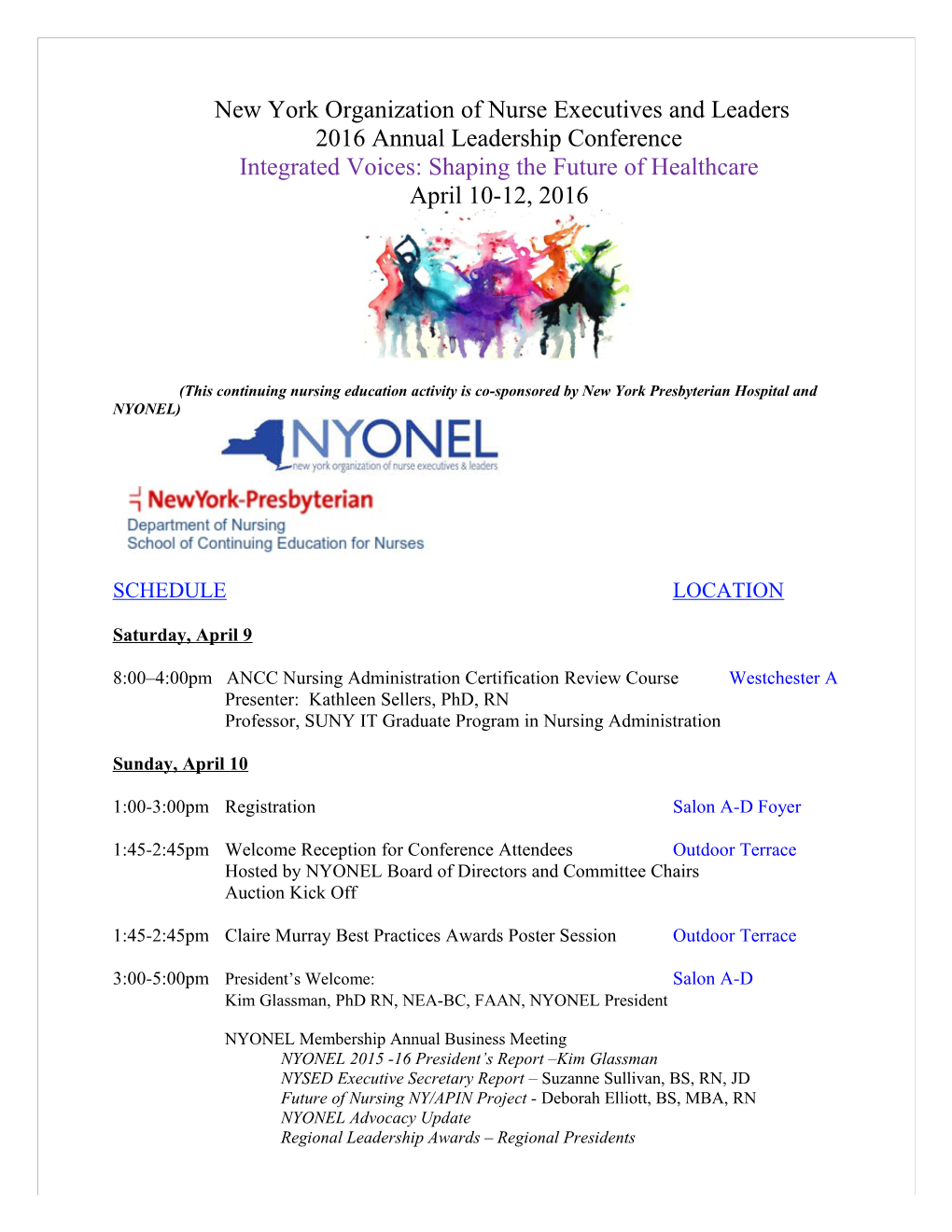 New York Organization of Nurse Executives and Leaders