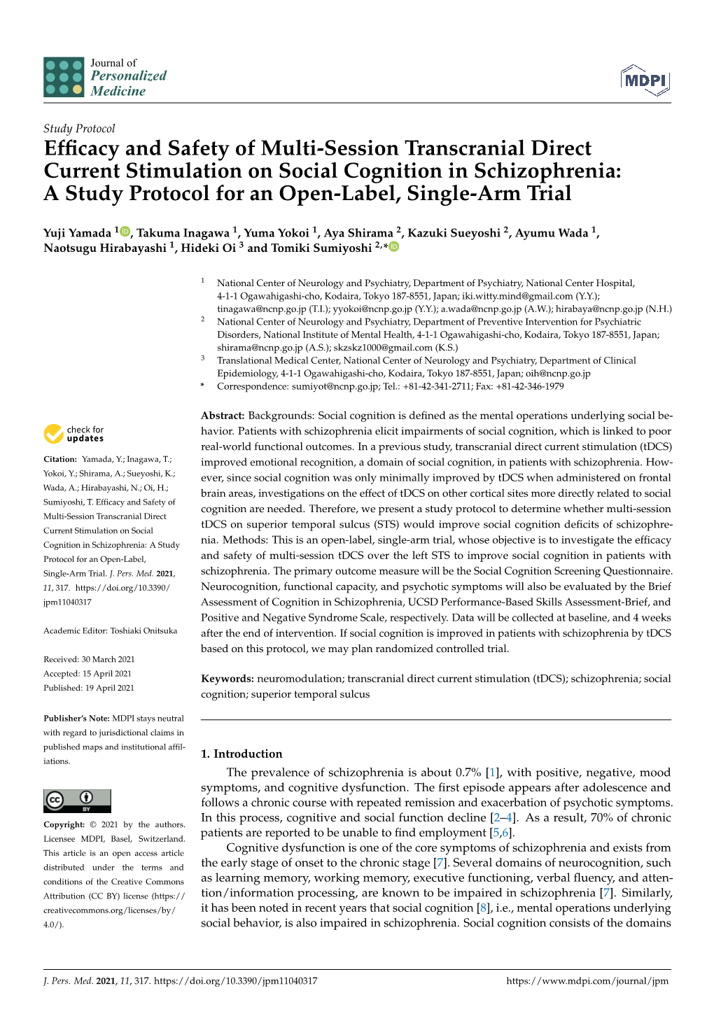 Efficacy and Safety of Multi-Session Transcranial Direct Current