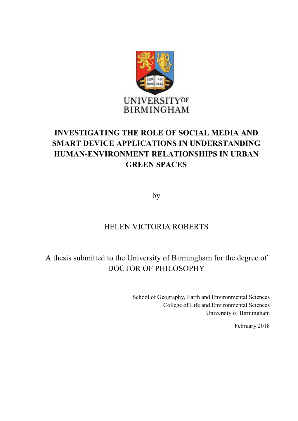 Investigating the Role of Social Media and Smart Device Applications in Understanding Human-Environment Relationships in Urban Green Spaces