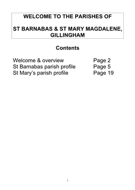 St Barnabas St Marys Profiles