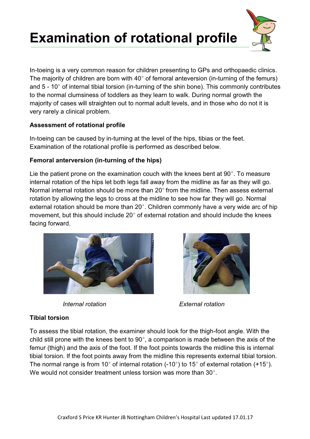 Examination of Rotational Profile