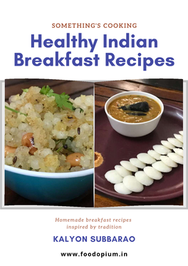 Healthy Indian Breakfast Recipes
